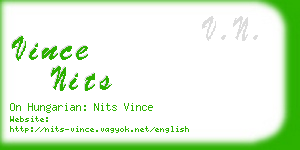 vince nits business card